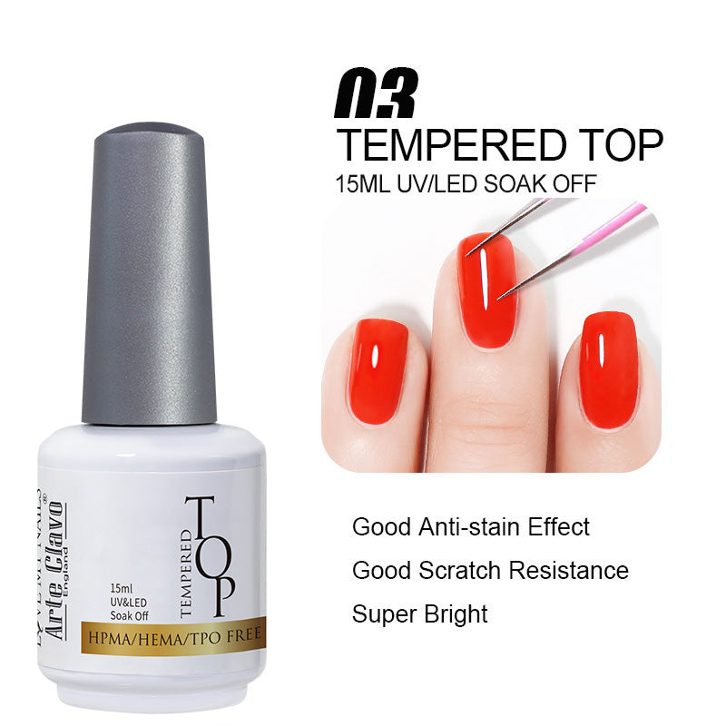No Wipe Top Coat/Tempered Top/Matte Top 15ml (HEMA TPO FREE)