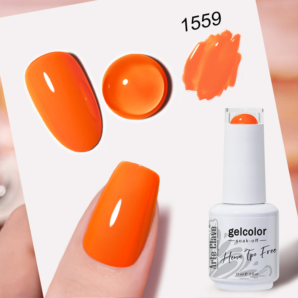 HEMA-Free & TPO-Free Orange Gel Nail Polish