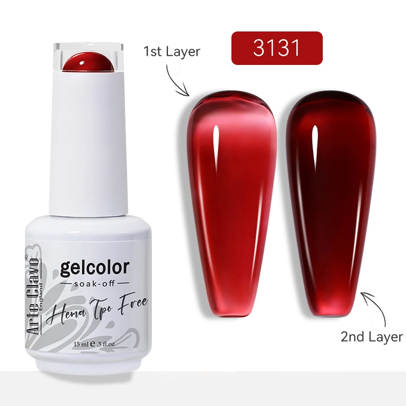 HEMA-Free & TPO-Free Dark Jelly Translucent Gel Nail Polish