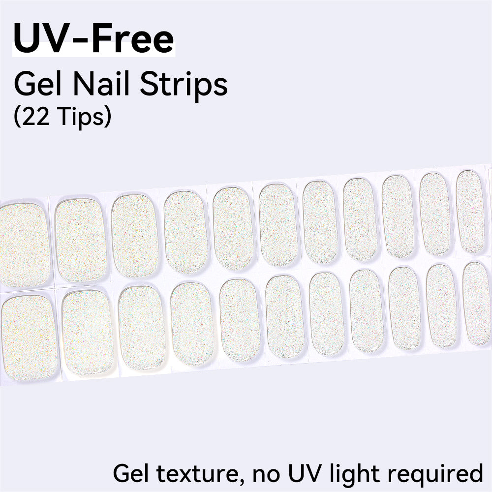 Opal Glow UV-Free Gel Nail Strips – 22 Strips