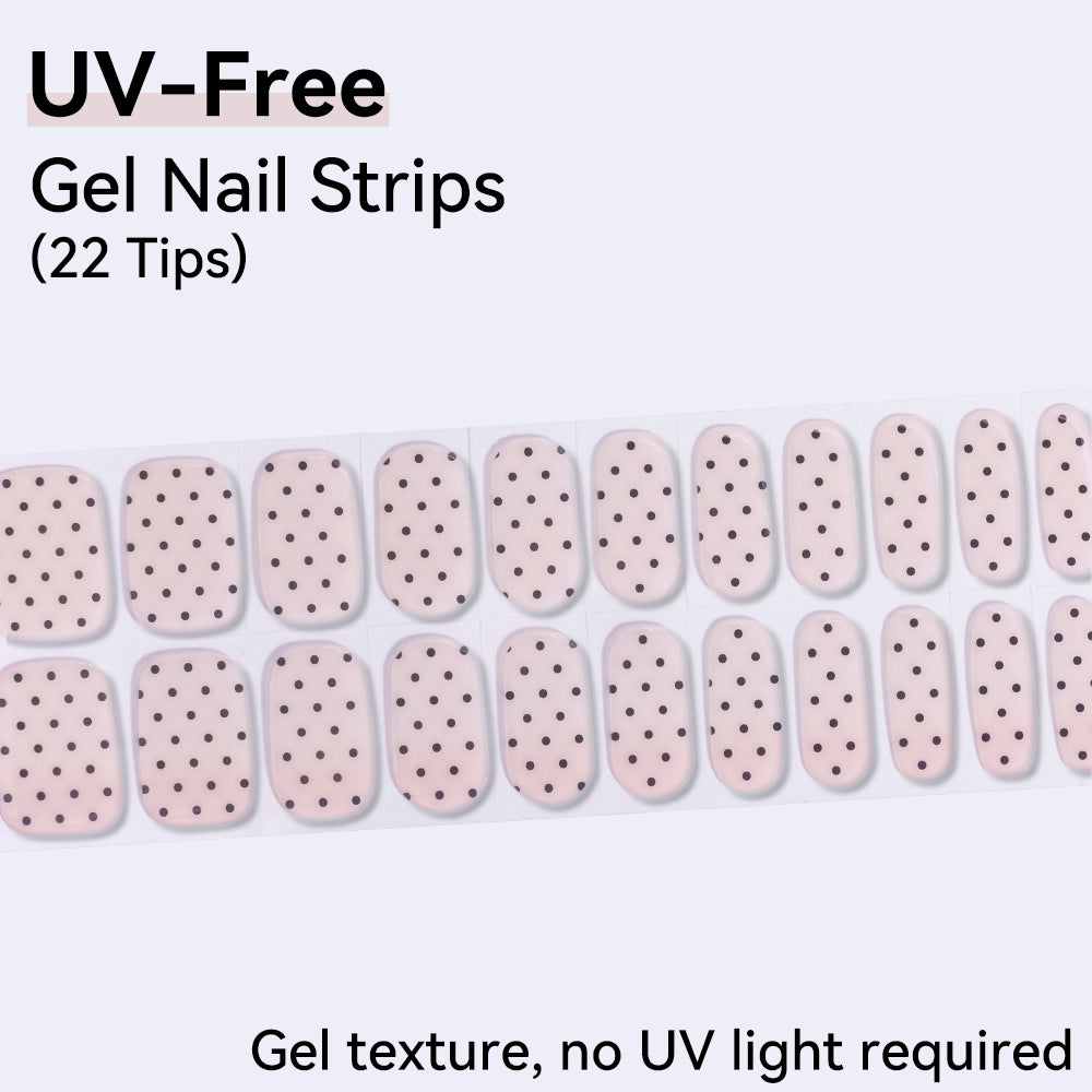 Petite Polka UV-Free Gel Nail Strips – 22 Strips
