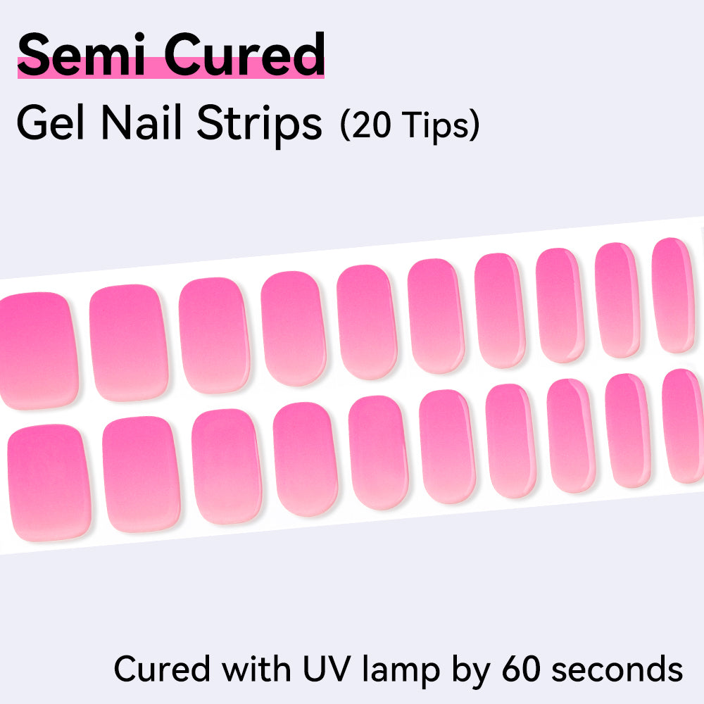 Gradient Effect-Semi-cured Gel Nail Strips 20 Tips