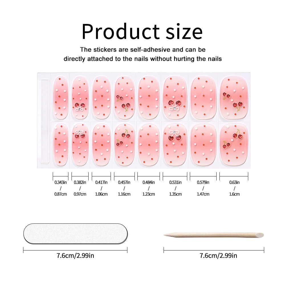 UV FREE Gel Nail Strips 16 Tips