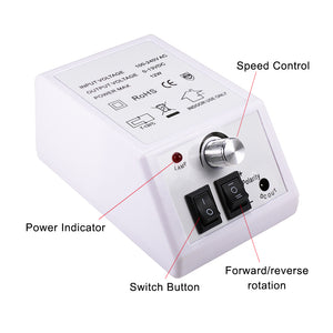 NAILCO 12W Electric Nail Drill Machine Including 6PCS Optional Bits