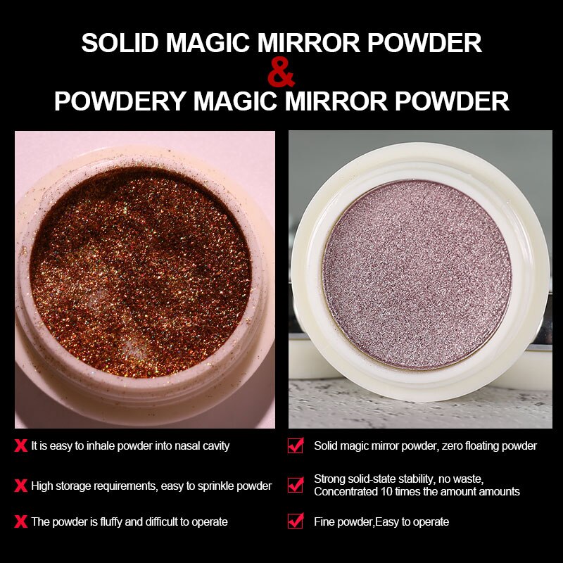 Holographic Mirror Nail Powder | Arte Clavo