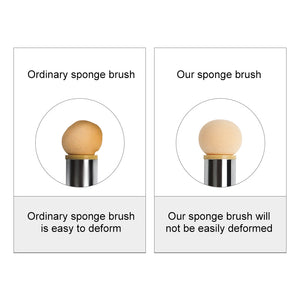 NAILCO 1PC Rhinestone Handle + 6PCS Sponge Head Nails Art Brushes