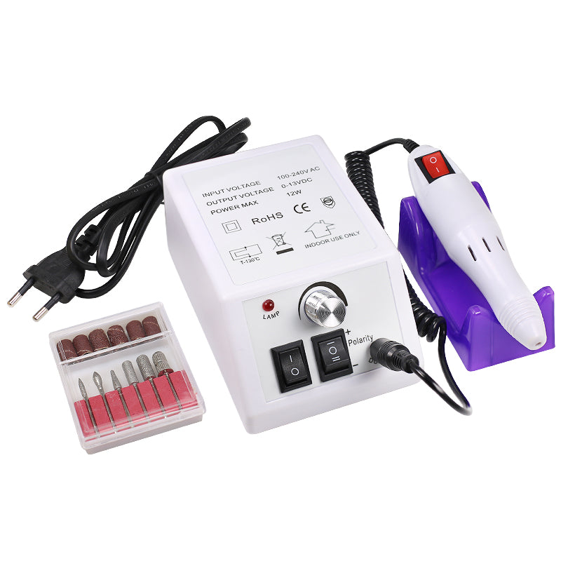 NAILCO 12W Electric Nail Drill Machine Including 6PCS Optional Bits