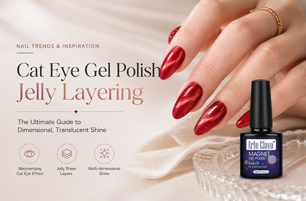 Cat Eye Gel Polish & Jelly Layering: How to Create Dimensional Nail Art