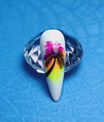 How to Create a Stunning Tropical Palm Tree Nail Art at Home (Step-by-Step Guide)