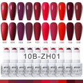 10pcs 15ml Color Gel Nail Polish (10B-ZH01~~ZH12)