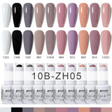 10pcs 15ml Color Gel Nail Polish (10B-ZH01~~ZH12)