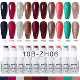 10pcs 15ml Color Gel Nail Polish (10B-ZH01~~ZH12)