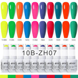 10pcs 15ml Color Gel Nail Polish (10B-ZH01~~ZH12)