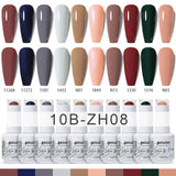10pcs 15ml Color Gel Nail Polish (10B-ZH01~~ZH12)