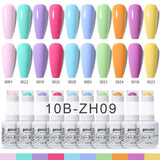 10pcs 15ml Color Gel Nail Polish (10B-ZH01~~ZH12)
