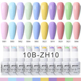 10pcs 15ml Color Gel Nail Polish (10B-ZH01~~ZH12)