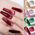 10ml Crystal Cat Eye Gel Polish Holographic Magnetic Nail Polish