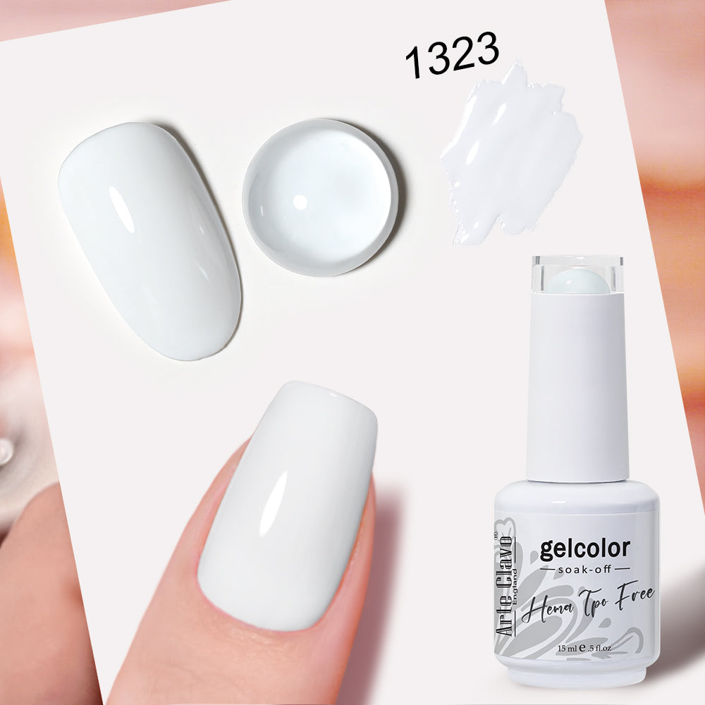 HEMA TPO FREE White & Black Color Gel Nail Polish