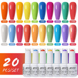 20pcs 15ml Color Gel Nail Polish (20B-ZH01~~ZH16)