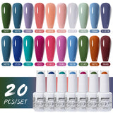 20pcs 15ml Color Gel Nail Polish (20B-ZH01~~ZH16)