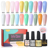 8ml Gel Nail Polish Box Set-20 Bottles Color Gel+4pcs 10ml Nail Essential Gel Polish