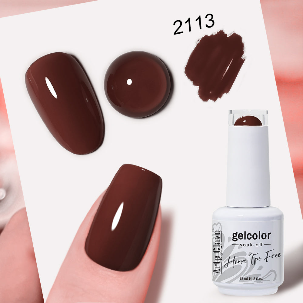 Arte Clavo HEMA TPO FREE Caramel Brown Series Color Gel Nail Polish