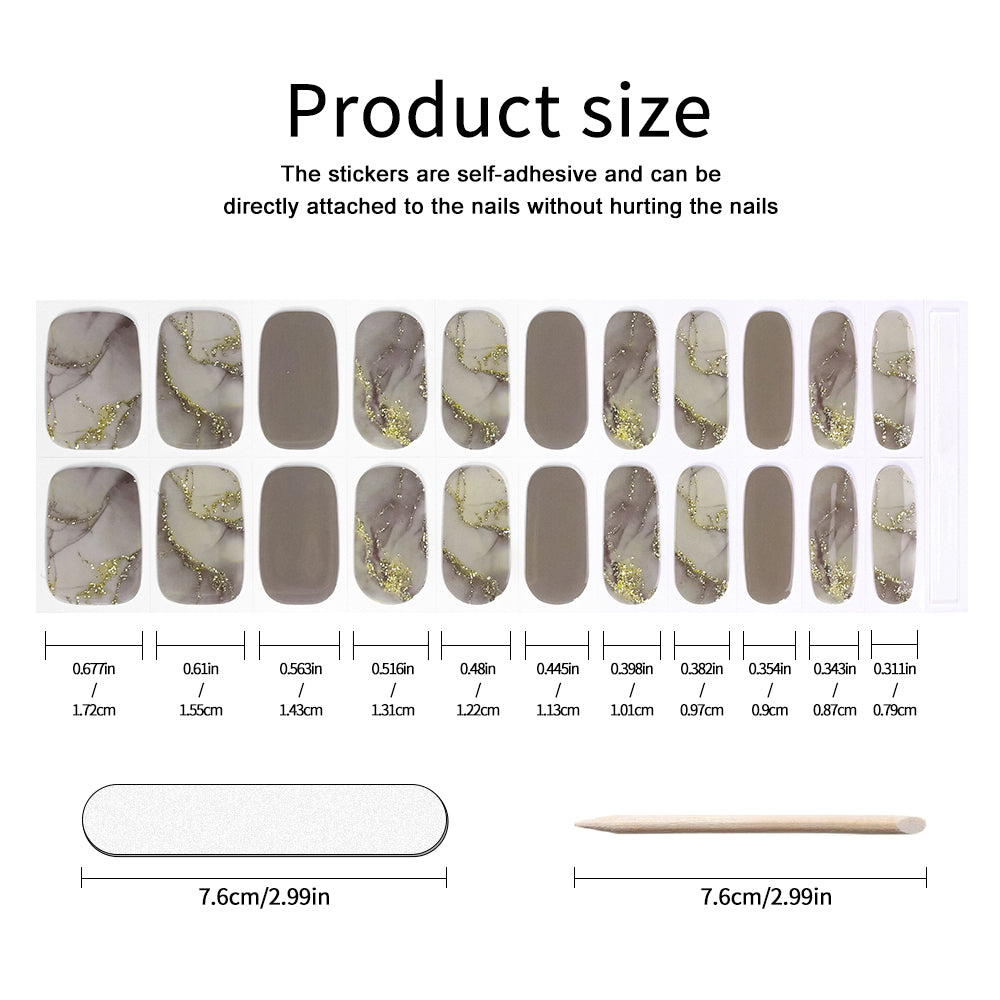 UV FREE Gel Nail Strips 22 Tips