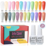 8ml Gel Nail Polish Box Set-24 Bottles Color Gel