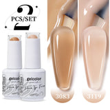 2pcs 15ml Jelly Semi-transparent Color Gel Nail Polish