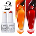 2pcs 15ml Jelly Semi-transparent Color Gel Nail Polish