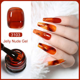 HEMA TPO FREE Jelly Translucent Color Gel Nail Polish