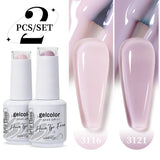 2pcs 15ml Jelly Semi-transparent Color Gel Nail Polish