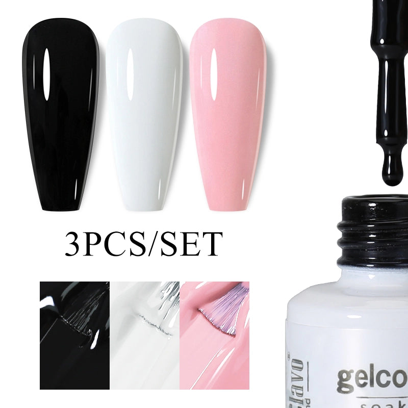 3pcs 8ml Gel Nail Polish Set - HEMA & TPO FREE