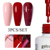3pcs 8ml Gel Nail Polish Set - HEMA & TPO FREE