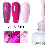 3pcs 8ml Gel Nail Polish Set - HEMA & TPO FREE