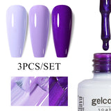 3pcs 8ml Gel Nail Polish Set - HEMA & TPO FREE