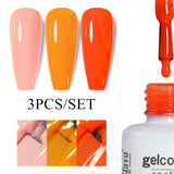 3pcs 8ml Gel Nail Polish Set - HEMA & TPO FREE