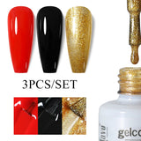 3pcs 8ml Gel Nail Polish Set - HEMA & TPO FREE