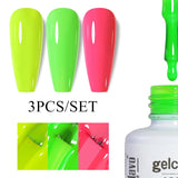 3pcs 8ml Gel Nail Polish Set - HEMA & TPO FREE