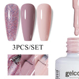 3pcs 8ml Gel Nail Polish Set - HEMA & TPO FREE