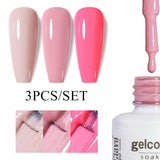 3pcs 8ml Gel Nail Polish Set - HEMA & TPO FREE