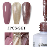 3pcs 8ml Gel Nail Polish Set - HEMA & TPO FREE