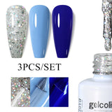 3pcs 8ml Gel Nail Polish Set - HEMA & TPO FREE