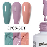 3pcs 8ml Gel Nail Polish Set - HEMA & TPO FREE