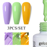 3pcs 8ml Gel Nail Polish Set - HEMA & TPO FREE