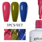 3pcs 8ml Gel Nail Polish Set - HEMA & TPO FREE
