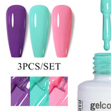 3pcs 8ml Gel Nail Polish Set - HEMA & TPO FREE