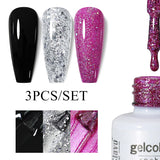 3pcs 8ml Gel Nail Polish Set - HEMA & TPO FREE