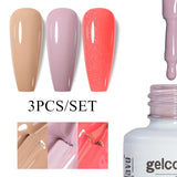 3pcs 8ml Gel Nail Polish Set - HEMA & TPO FREE