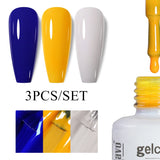 3pcs 8ml Gel Nail Polish Set - HEMA & TPO FREE